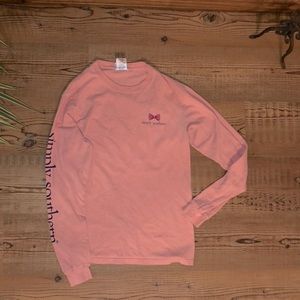 Simply Southern pink long sleeve